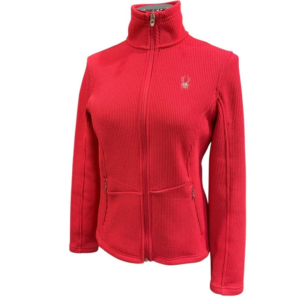 Medium Spyder Core Sweater Jacket Womens Hot Pink‎ Full Zip Pockets